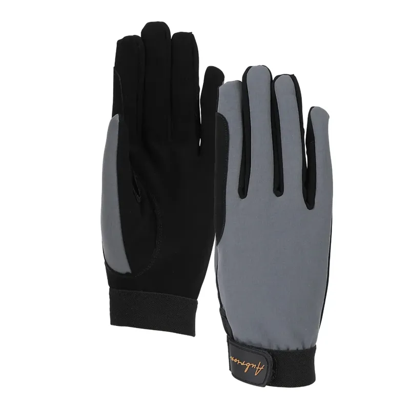 Aubrion Team Fleece Riding Gloves - Grey